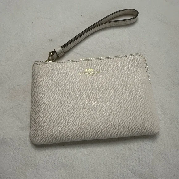 Coach Ivory Leather Wristlet - Picture 5 of 8